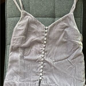 Madewell Lavender Velvet Camisole